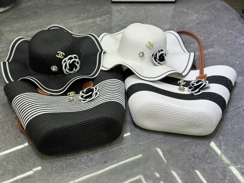 Chanel beach bag Hat dx05